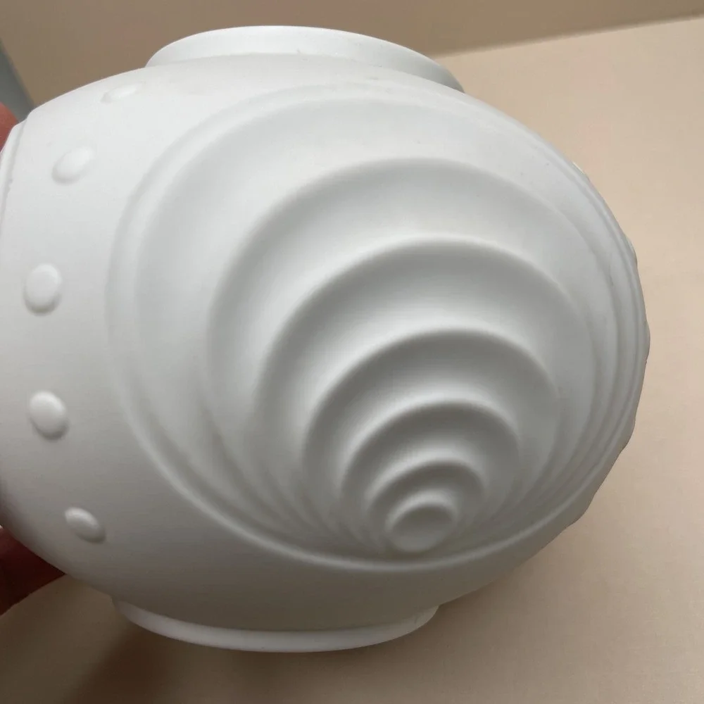Vintage Midcentury Seltmann Weiden White Bisque Vase Art Deco West Germany‎